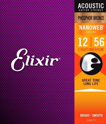 Elixir NanoWeb Phosphor Bronze-Saiten (12-56)