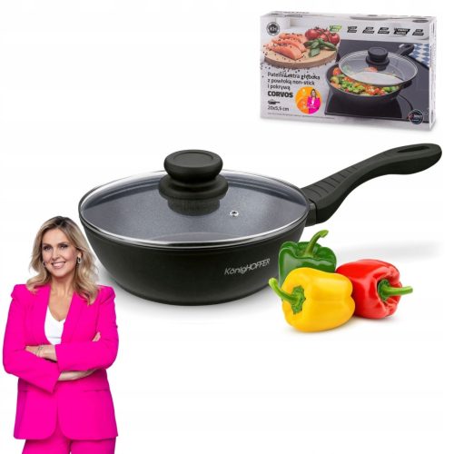  Konighoffer Corvos traditionelle Bratpfanne 20 cm antihaftbeschichtet