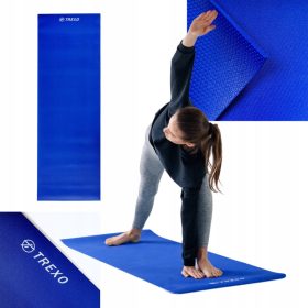  Trexo Yoga-Fitness-Übungsmatte 6 mm blau