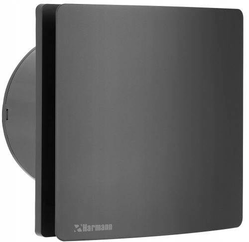 Harmann NAX BM100 Badventilator, mattschwarz, Rückschlagklappe, 100 mm