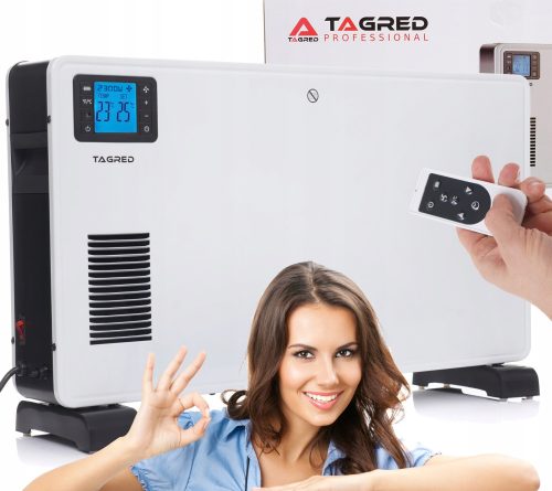 TAGRED 2300 W weiße Konvektorheizung