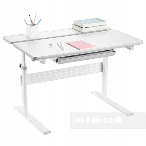  FunDesk Schreibtisch 95 x 66 x 54 cm in Grautönen