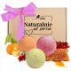  Badekugeln-Set, glitzernde Kugel, natürliche Box