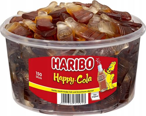 Haribo Happy Cola Mega Set - 2 Packungen à 1,2 kg, insgesamt 2,4 kg