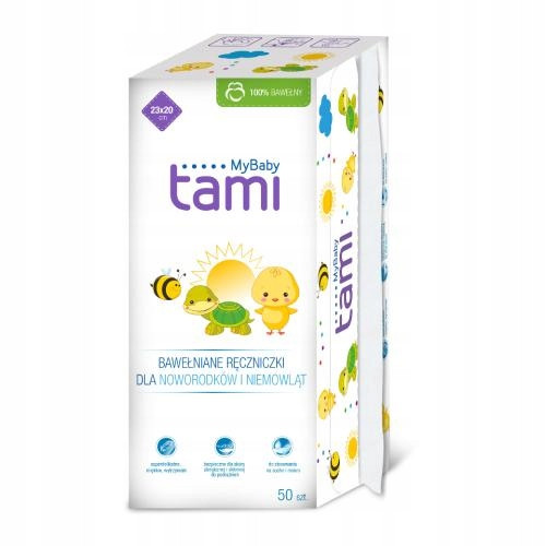 TAMI Cotton Babyhandtücher, 50 Stk.