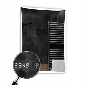  LED-Spiegel 70x140cm - LED-Touch-Uhr Lisbona