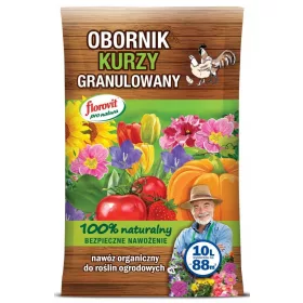  Florovit Pro Natura Hühnermistgranulat 10L für 88 m2