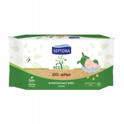  SEPTON ECOLIFE BABY-TÜCHER 60 STK