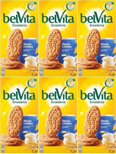 Belvita 5-Korn Frühstückskekse 6x300g - Idealer Start in den Tag
