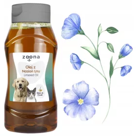  Leinsamenöl 500 ml für das Fell von Hunden und Katzen