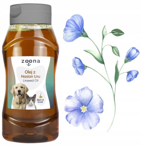  Leinsamenöl 500 ml für das Fell von Hunden und Katzen