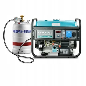   Tragbares einphasiges Stromaggregat Könner & Söhnen 6500 W Gas