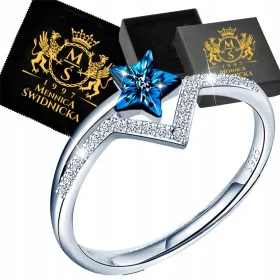  Verstellbarer Damenring aus 925er Silber als Geschenk