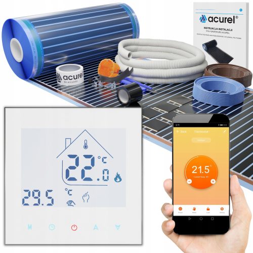 Infrarot-Heizfolie 80W/m² WiFi Set 1m²