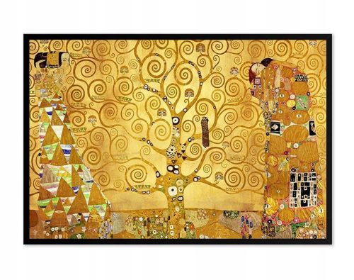 Bilder an der Wand GUSTAV KLIMT GEMÄLDE LEBENSBAUM KUSS + RAHMEN