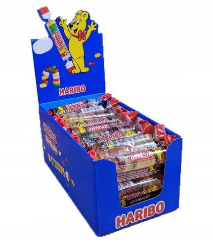 HARIBO Roulette Fruchtgummis, 50 Stück Packung – Entdecken Sie 5 Mega Fruchtgeschmäcke