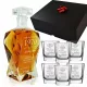  WHISKY-SET - KARAFFE + 6 GLÄSER - GESCHENK