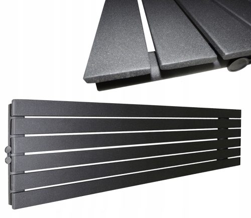  LOFT Dekoheizkörper 45x180 Anthrazit Struktur 1102W HORIZONTAL