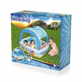 Bestway rechteckiger aufblasbarer Pool 147 x 147 cm