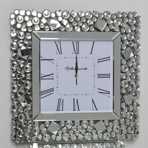 Uhr für zu Hause BellaCasa.co Wanduhr Silber 50cm