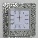 Uhr für zu Hause BellaCasa.co Wanduhr Silber 50cm