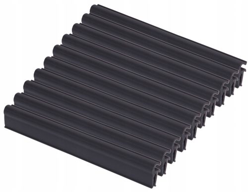  Thermoplast-Zaunbandhaken 19 cm, Graphit, 10 Stk.