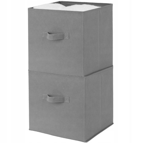 Boxen, Aufbewahrungsbehälter, Organizer Textilkorb, Kleider-Organizer-Behälter, 2x20L