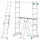 Höhere Leiter 4,3 m Aluminium 3 x 2 bis 150 kg