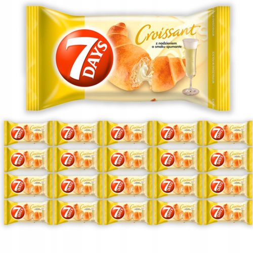 7 Days Croissant mit Spumante-Füllung, 60g - 20 Stück