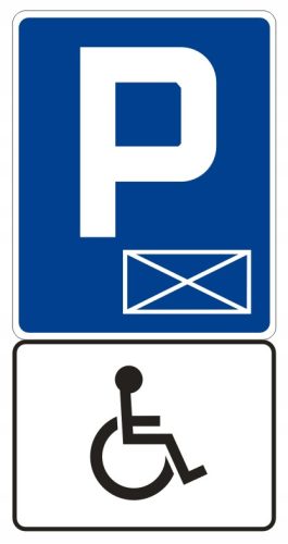 D18a + T29-Schild, Folie der 1. Generation