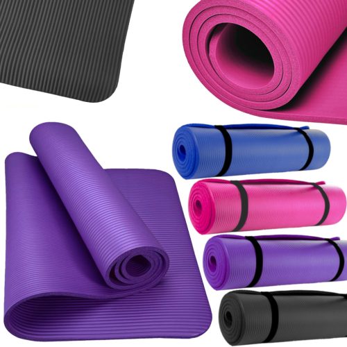  SportForFun Trainingsmatte 180 cm x 60 cm schwarz