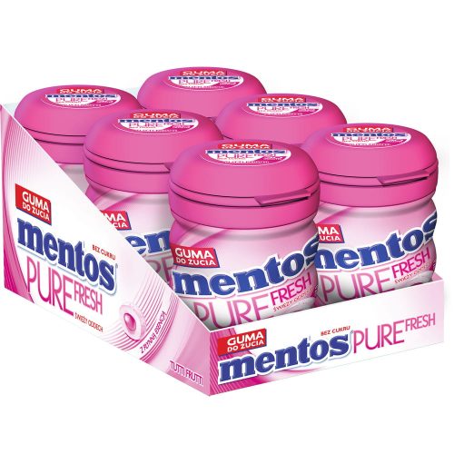 Mentos Pure Fresh Tutti Frutti - Zuckerfreier Kaugummi mit Fruchtgeschmack