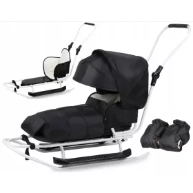    DIDIBABY Schlitten, 2-Funktions-Schlafsack + Muffen, Produkt PL