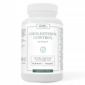   Cholesterin Kontrolle Kapseln mit Artischockenextrakt, Monakolina K und B-Vitaminen, 120 Vegane Kapseln