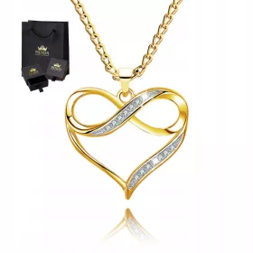    Vergoldete Herz-Halskette, Valentinstagsgeschenk für die Frau