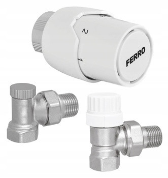  Ferro ZTM21 Winkel-Thermostat-Set