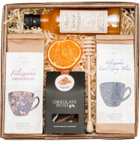  GESCHENKKORB GESCHENK MANDELSIRUP-TEE