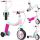  MoMi Elios dreirädriger Roller, rosa