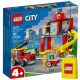  LEGO City 60375 Feuerwache und Feuerwehrauto + LEGO Papiertüte