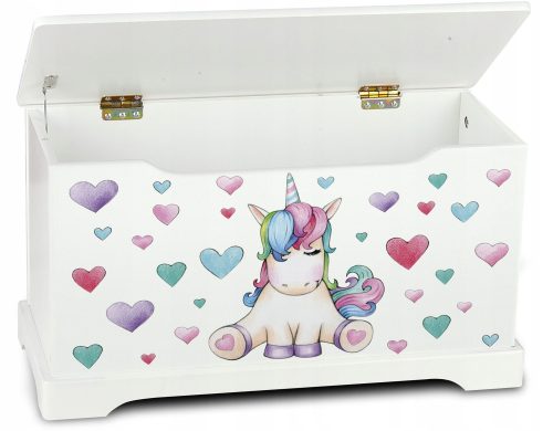  Leomark Spielzeugtruhe 59 x 32 cm weiß