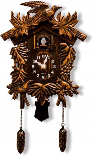 Uhr für zu Hause WALPLUS Wanduhr, Brauntöne, 20,2 cm