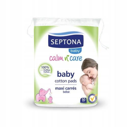  Septona Baby quadratische Kosmetikpads 50 Stk.