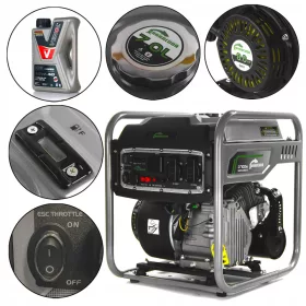 Tragbarer einphasiger Stromerzeuger Barracuda 3700 W Benzin