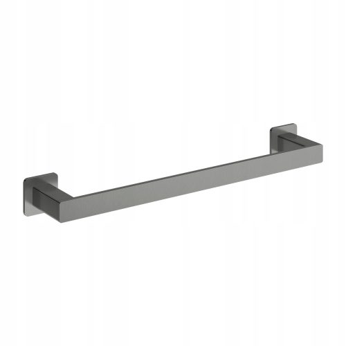 Badezimmer-Kleiderbügel Omnires Handtuchhalter, grau, 42 cm