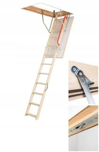 Kronmat-Holzbodentreppe 70 x 111 cm, maximale Höhe 280 cm