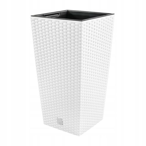  Prosperplast Blumentopf 20 cm x 20 x 37,6 cm Durchmesser 20 cm Kunststoff weiß