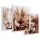 Bilder an der Wand Gerahmte Bilder Trockengras Boho Blumen 43x99