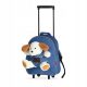  Perletti Kindergartenrucksack mit einem Fach für Jungen und Mädchen. Braun- und Beigetöne