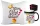  Kissen + Becher-Set mit Aufdruck