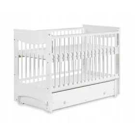  Holzbett Klupś Kindermöbel Luna 60 x 120 cm weiß